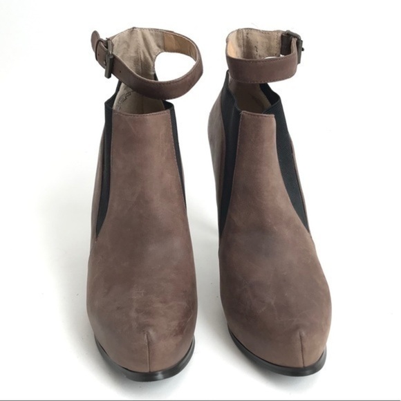 Nine West Tan Leather Idyll Stiletto Ankle Boots 8 - Picture 4 of 9